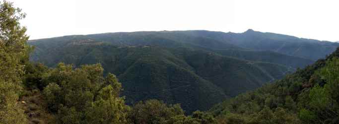 El Pla de la Calma i Tagamanent vistos des de Serra de l'Arca